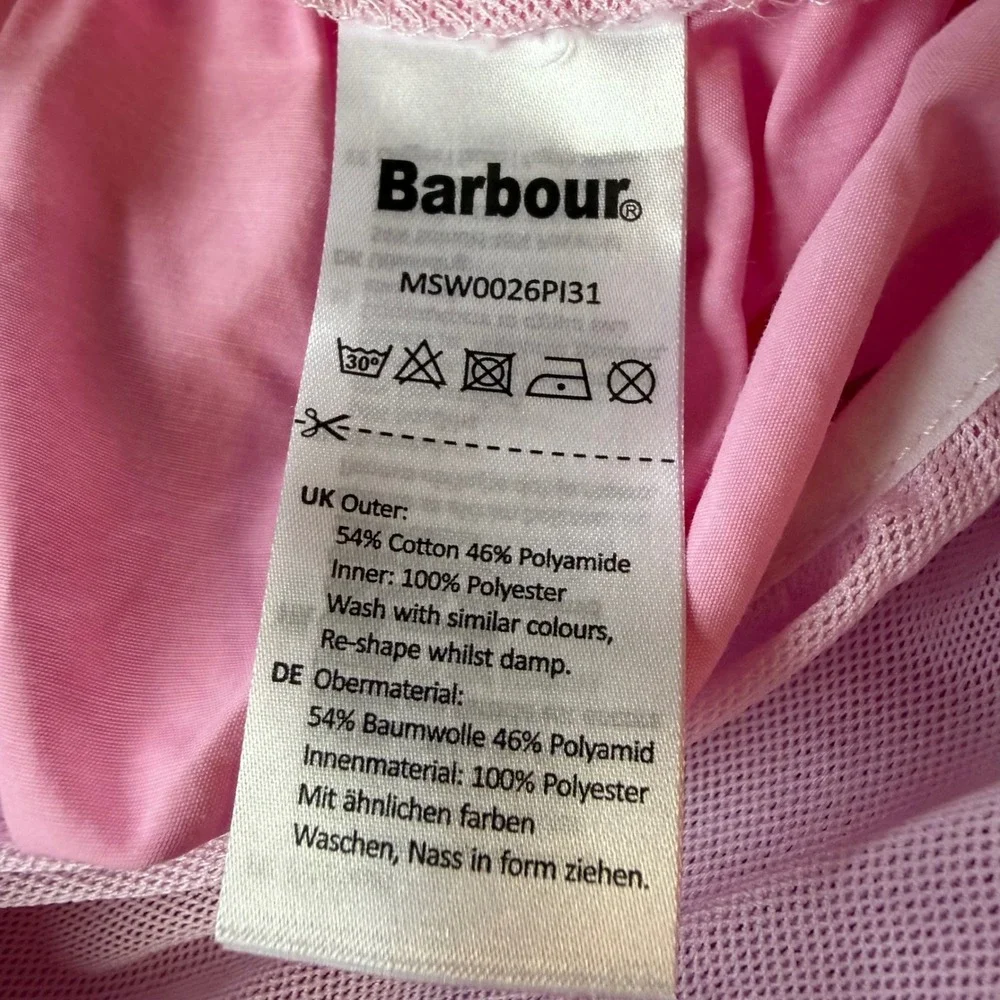 Barbour‎ Mens Pink Sailboat Print Swim Trunks Shorts MSW0026PI31 XL 5 Inseam